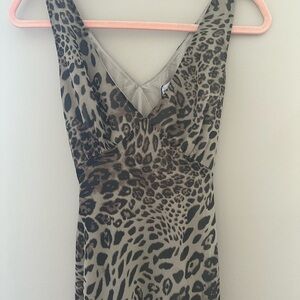 NWT Princess Polly Nellie Leopard Cheetah Maxi Dress